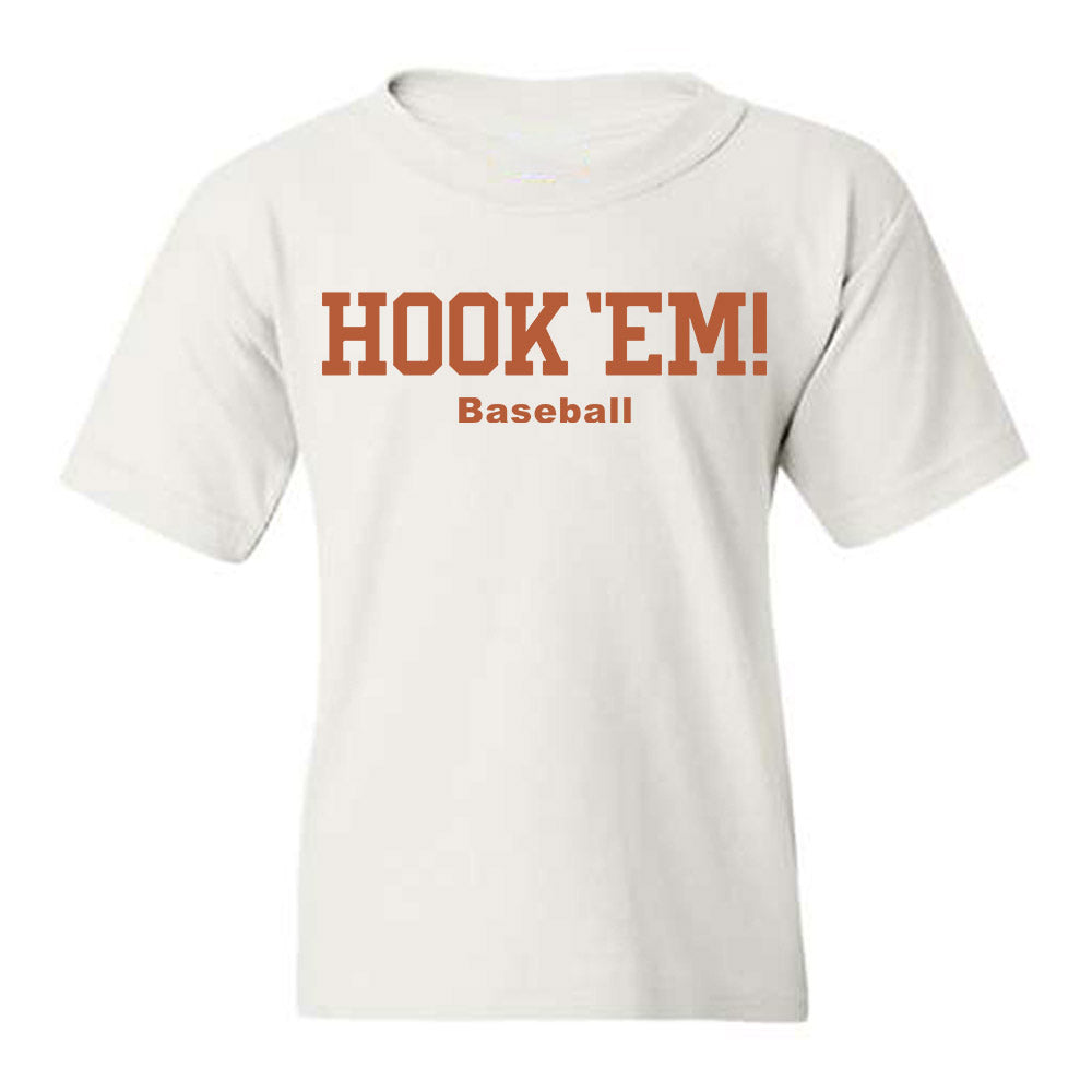 Texas - NCAA Baseball : Kaleb Rogers - Hook 'Em Youth T-Shirt-1