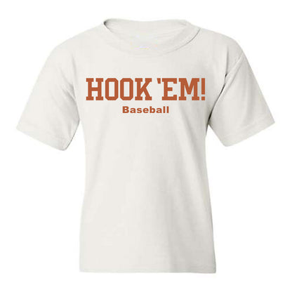 Texas - NCAA Baseball : Kaleb Rogers - Hook 'Em Youth T-Shirt-1