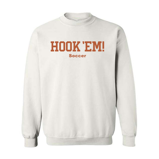 Texas - NCAA Women's Soccer : Callan Harrington - Hook 'Em Crewneck Sweatshirt-0