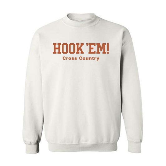Texas - NCAA Men's Cross Country : Joaquin De La Cruz - Hook 'Em Crewneck Sweatshirt-0