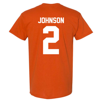 Texas - NCAA Men's Basketball : Isaiah Johnson - Classic Shersey T-Shirt-3