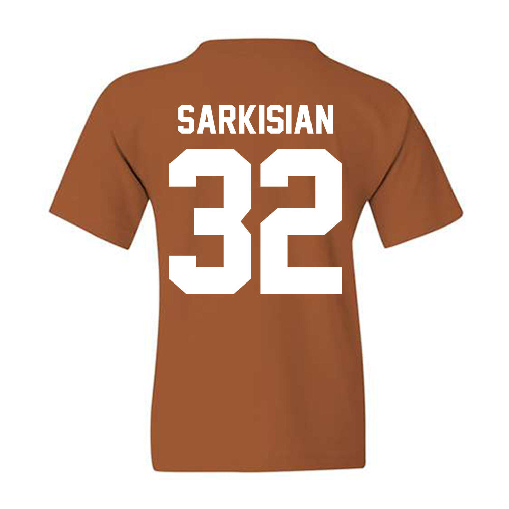 Texas - NCAA Football : Brady Sarkisian - Classic Shersey Youth T-Shirt-3