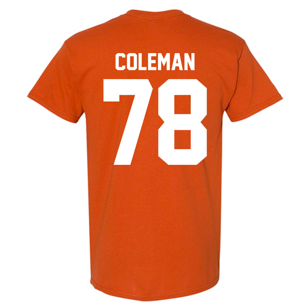 Texas - NCAA Football : Jordan Coleman - Classic Shersey T-Shirt-3
