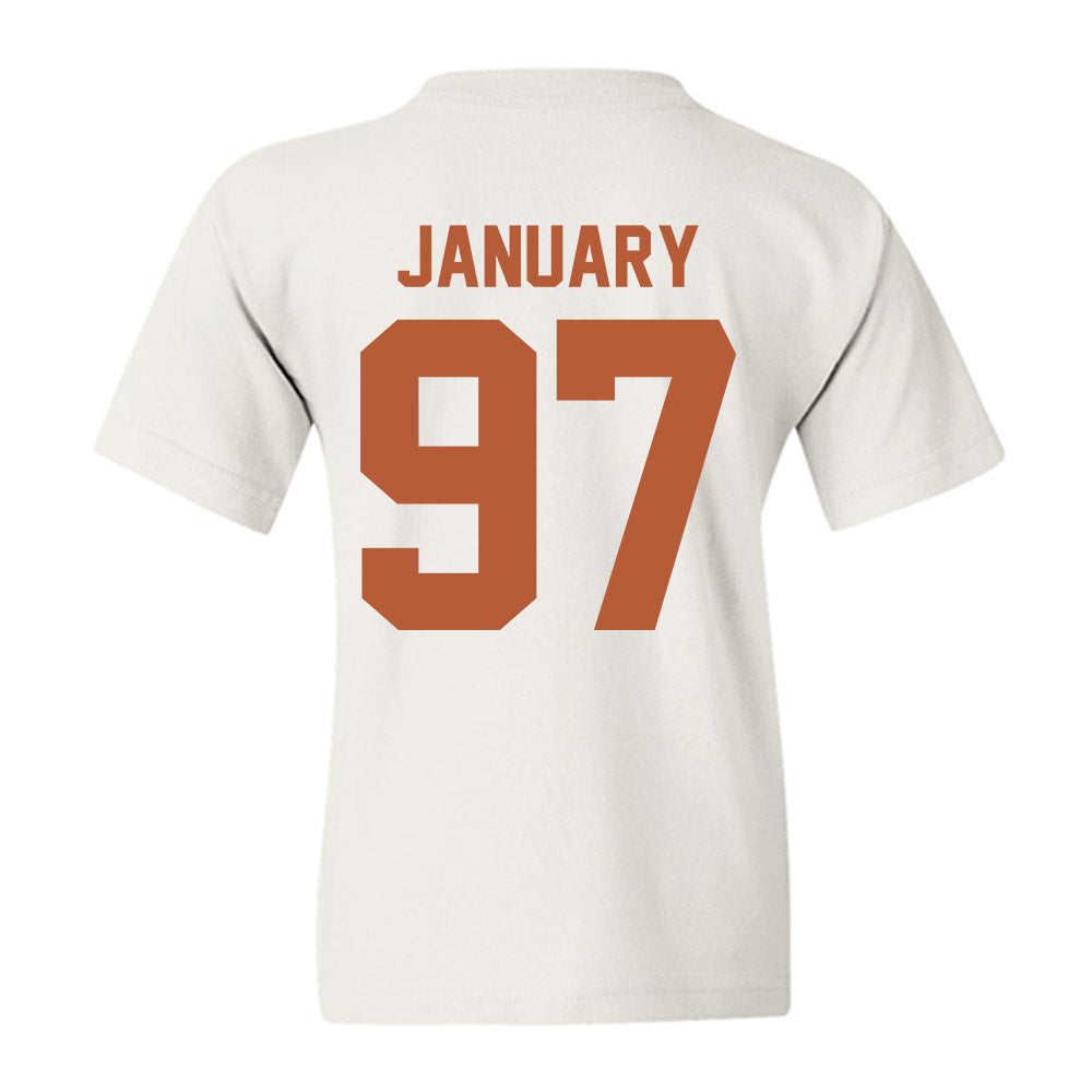 Texas - NCAA Football : Alex January - Classic Shersey Youth T-Shirt-1