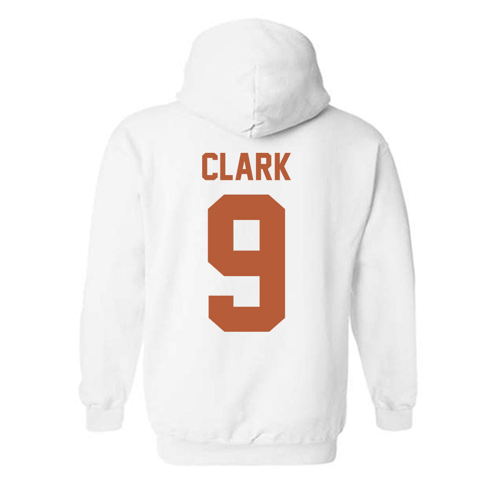 Texas - NCAA Men's Basketball : John Clark - Classic Shersey Hooded Sweatshirt-1