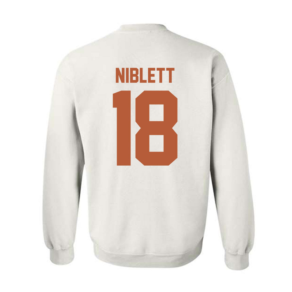 Texas - NCAA Football : Ryan Niblett - Classic Shersey Crewneck Sweatshirt-1