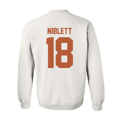 Texas - NCAA Football : Ryan Niblett - Classic Shersey Crewneck Sweatshirt-1
