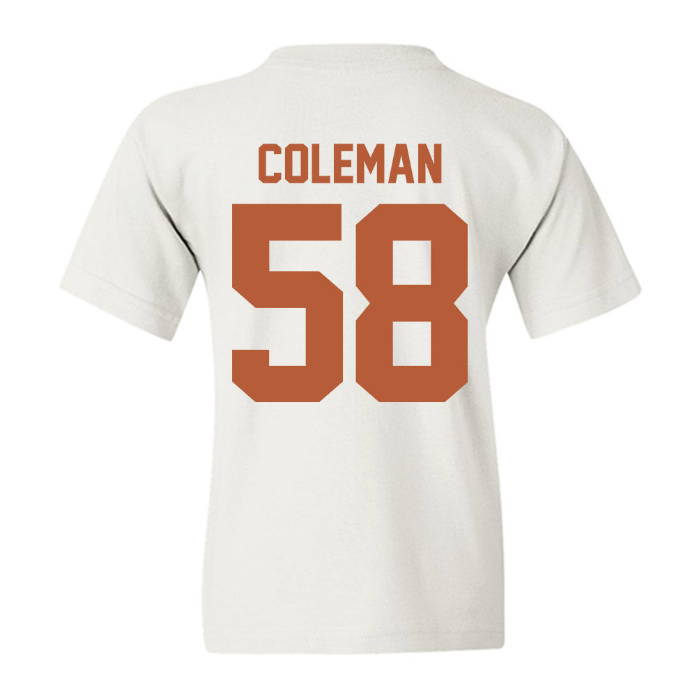 Texas - NCAA Football : Devin Coleman - Classic Shersey Youth T-Shirt-2