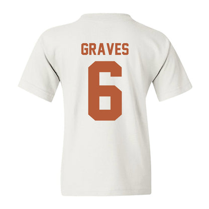 Texas - NCAA Women's Basketball : Sarah Graves - Classic Shersey Youth T-Shirt-2