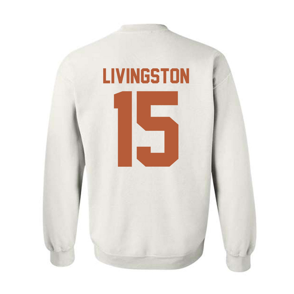 Texas - NCAA Baseball : Josh Livingston - Classic Shersey Crewneck Sweatshirt-1