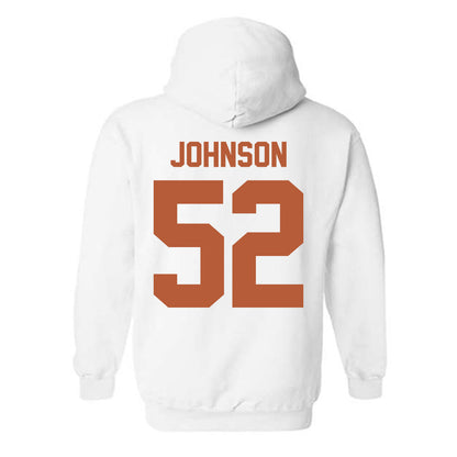 Texas - NCAA Football : James Johnson - Classic Shersey Hooded Sweatshirt-1