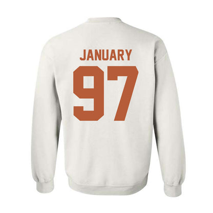 Texas - NCAA Football : Alex January - Classic Shersey Crewneck Sweatshirt-1