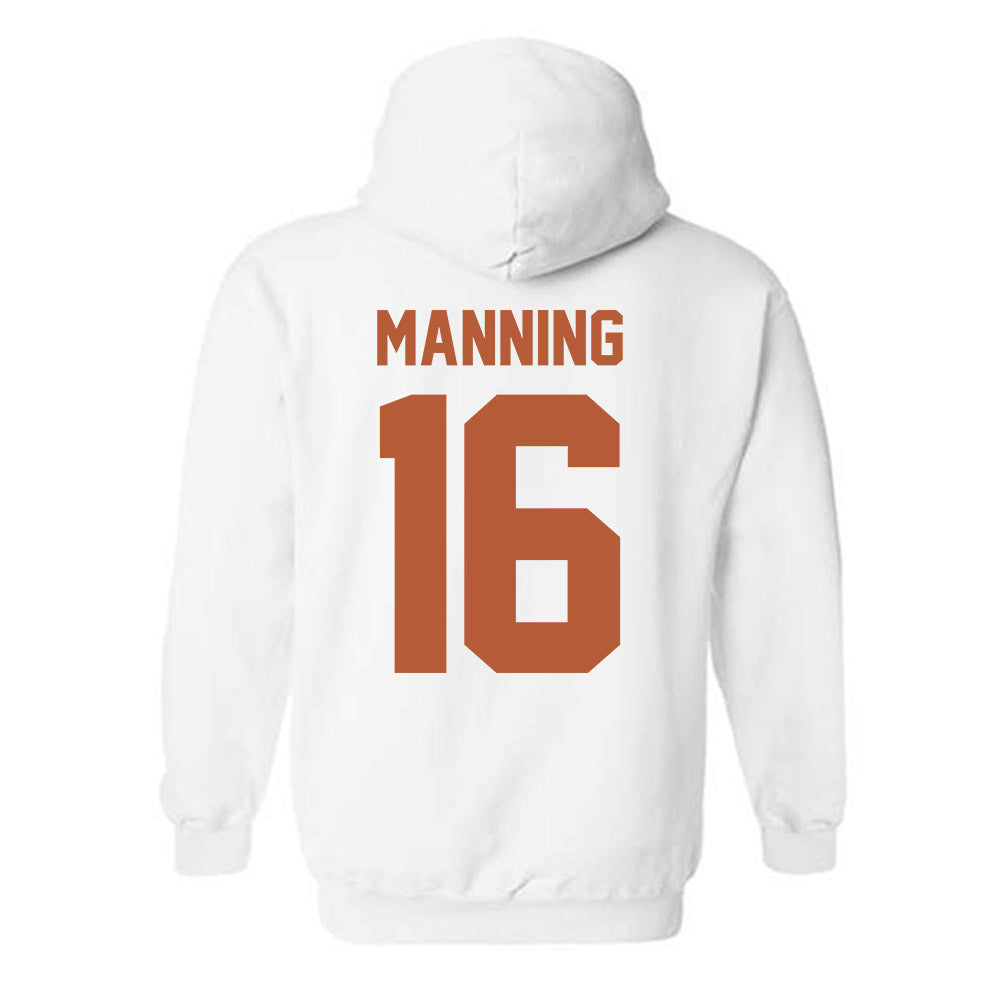 Texas - NCAA Football : Arch Manning - Classic Shersey Hooded Sweatshirt-1