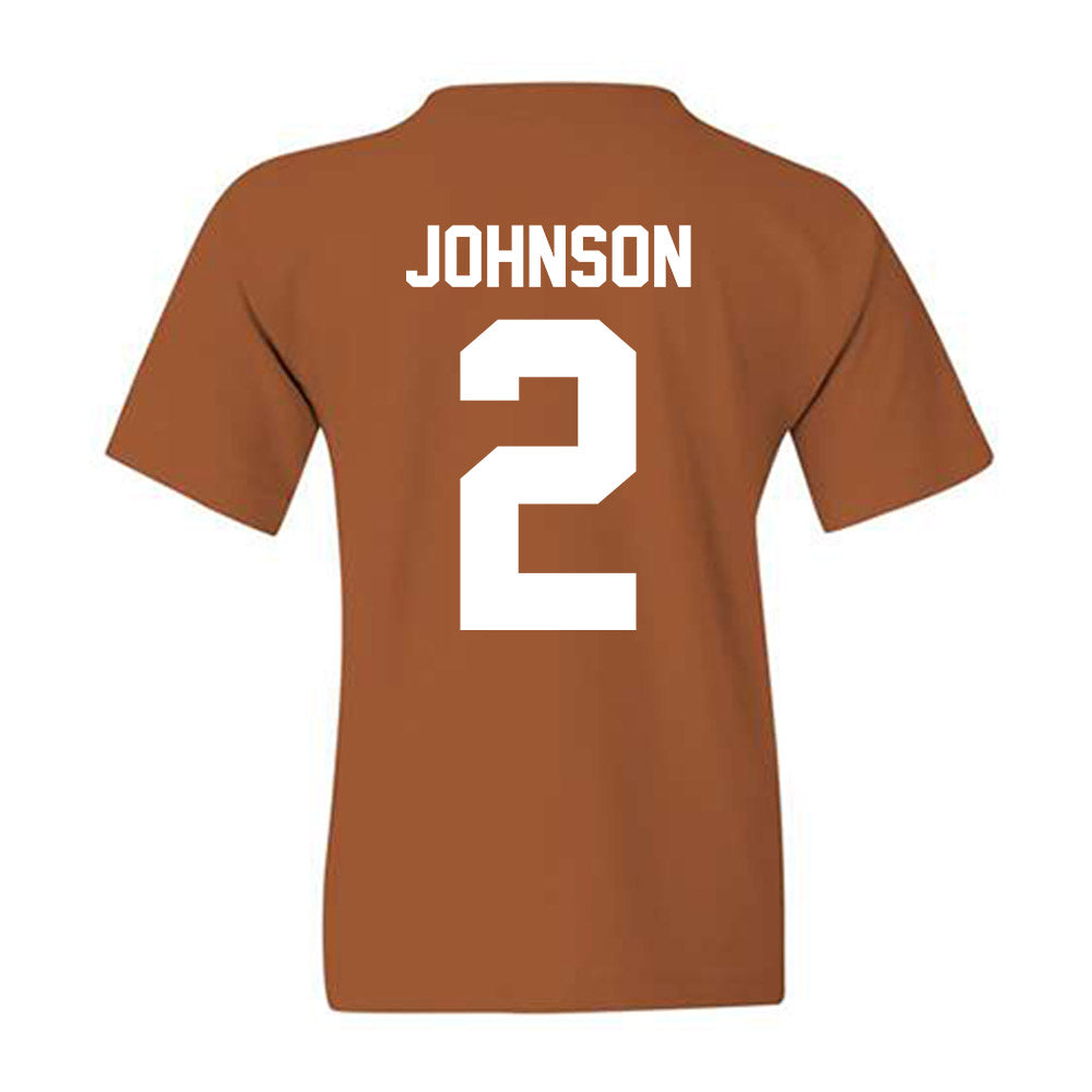 Texas - NCAA Men's Basketball : Isaiah Johnson - Classic Shersey Youth T-Shirt-2