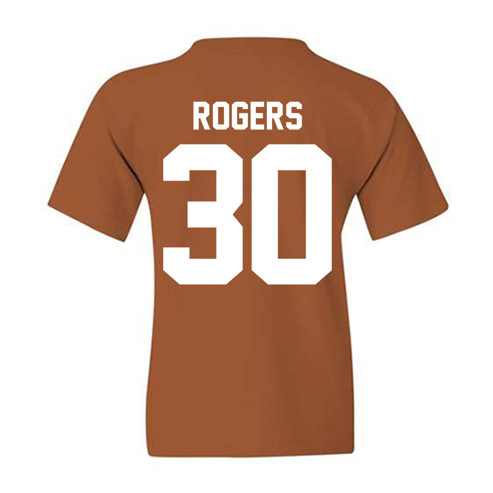 Texas - NCAA Baseball : Kaleb Rogers - Classic Shersey Youth T-Shirt-2