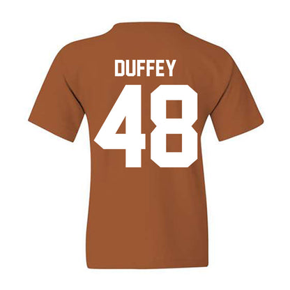 Texas - NCAA Football : Jackson Duffey - Classic Shersey Youth T-Shirt-1