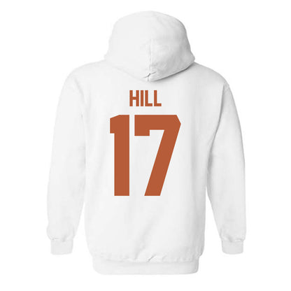 Texas - NCAA Baseball : Will Hill - Classic Shersey Hooded Sweatshirt-1