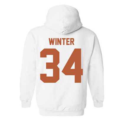 Texas - NCAA Baseball : Michael Winter - Classic Shersey Hooded Sweatshirt-1