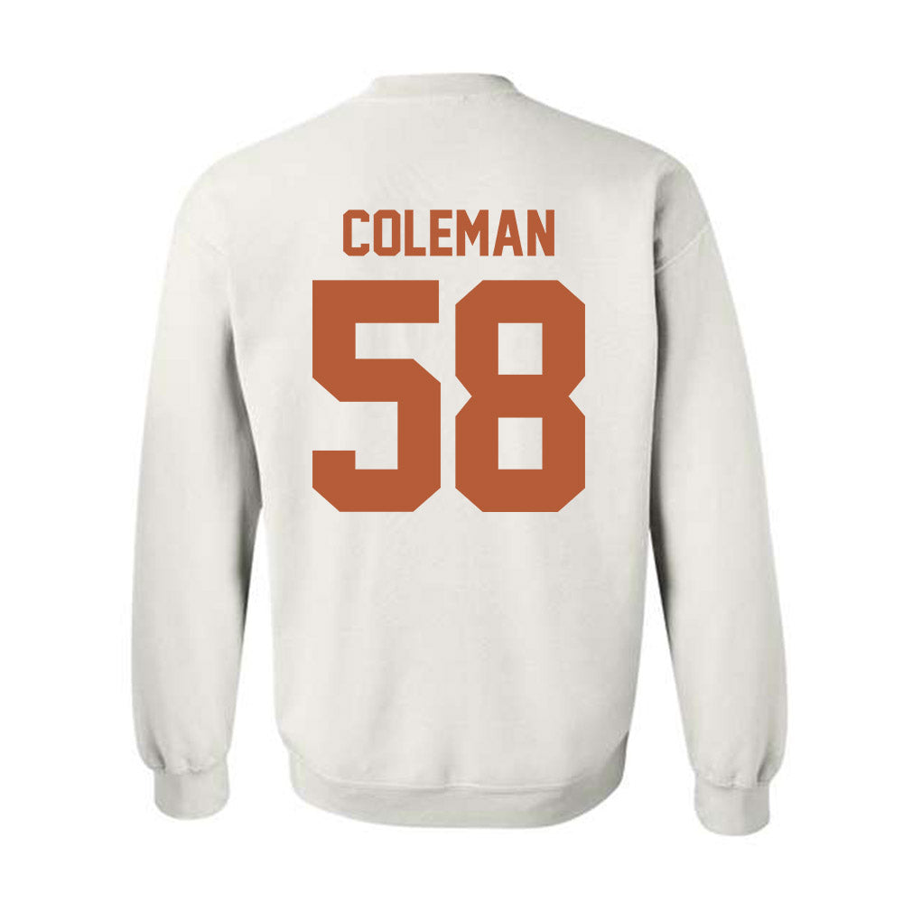 Texas - NCAA Football : Devin Coleman - Classic Shersey Crewneck Sweatshirt-1