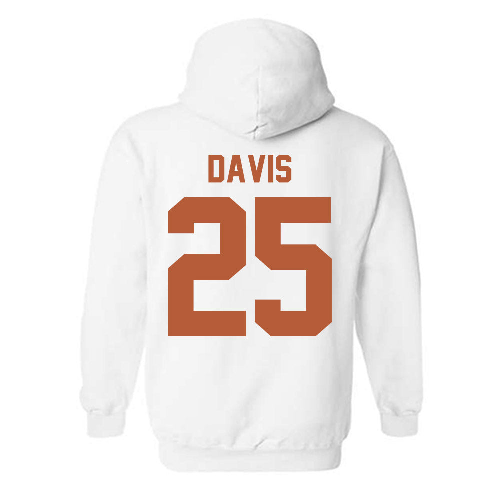 Texas - NCAA Football : Toray Davis - Classic Shersey Hooded Sweatshirt-1