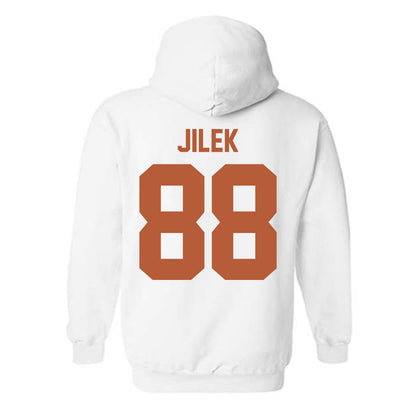 Texas - NCAA Football : Charlie Jilek - Classic Shersey Hooded Sweatshirt-1