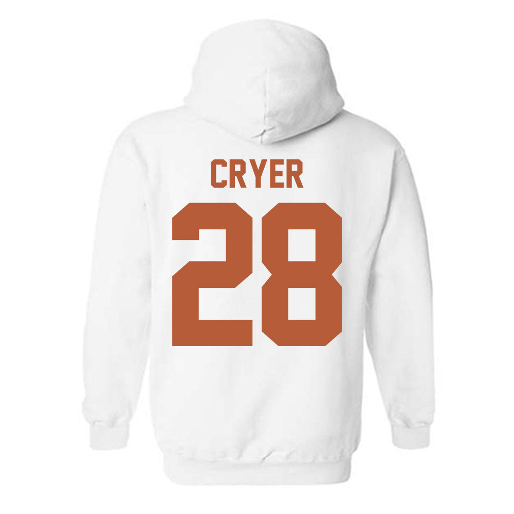 Texas - NCAA Football : Justin Cryer - Classic Shersey Hooded Sweatshirt-1