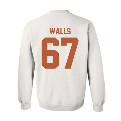 Texas - NCAA Baseball : Brody Walls - Classic Shersey Crewneck Sweatshirt-1
