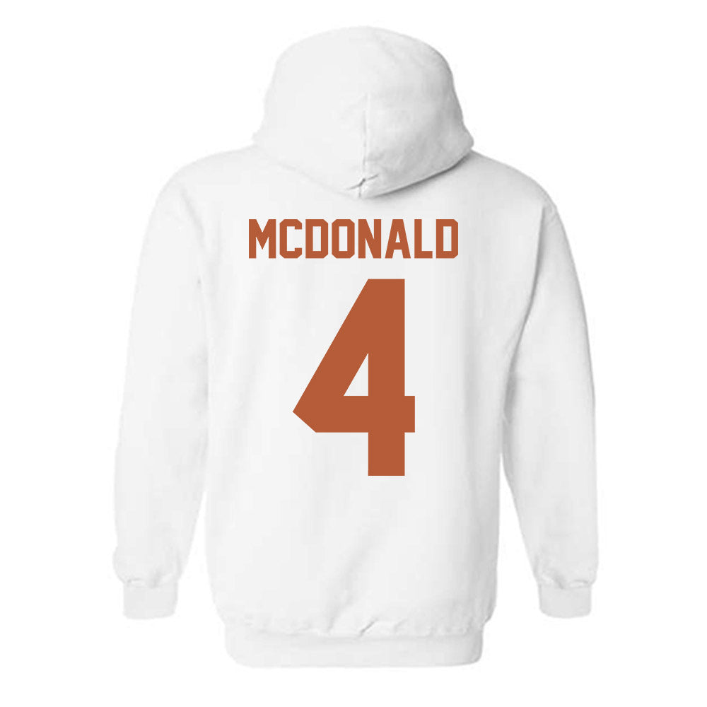Texas - NCAA Football : Jelani Mcdonald - Classic Shersey Hooded Sweatshirt-1
