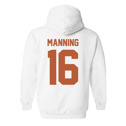 Texas - NCAA Football : Arch Manning - Classic Shersey Hooded Sweatshirt-1