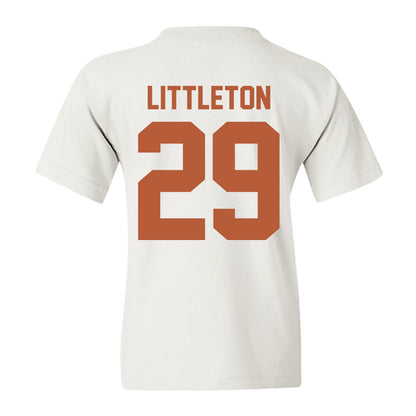 Texas - NCAA Football : Graceson Littleton - Classic Shersey Youth T-Shirt-3