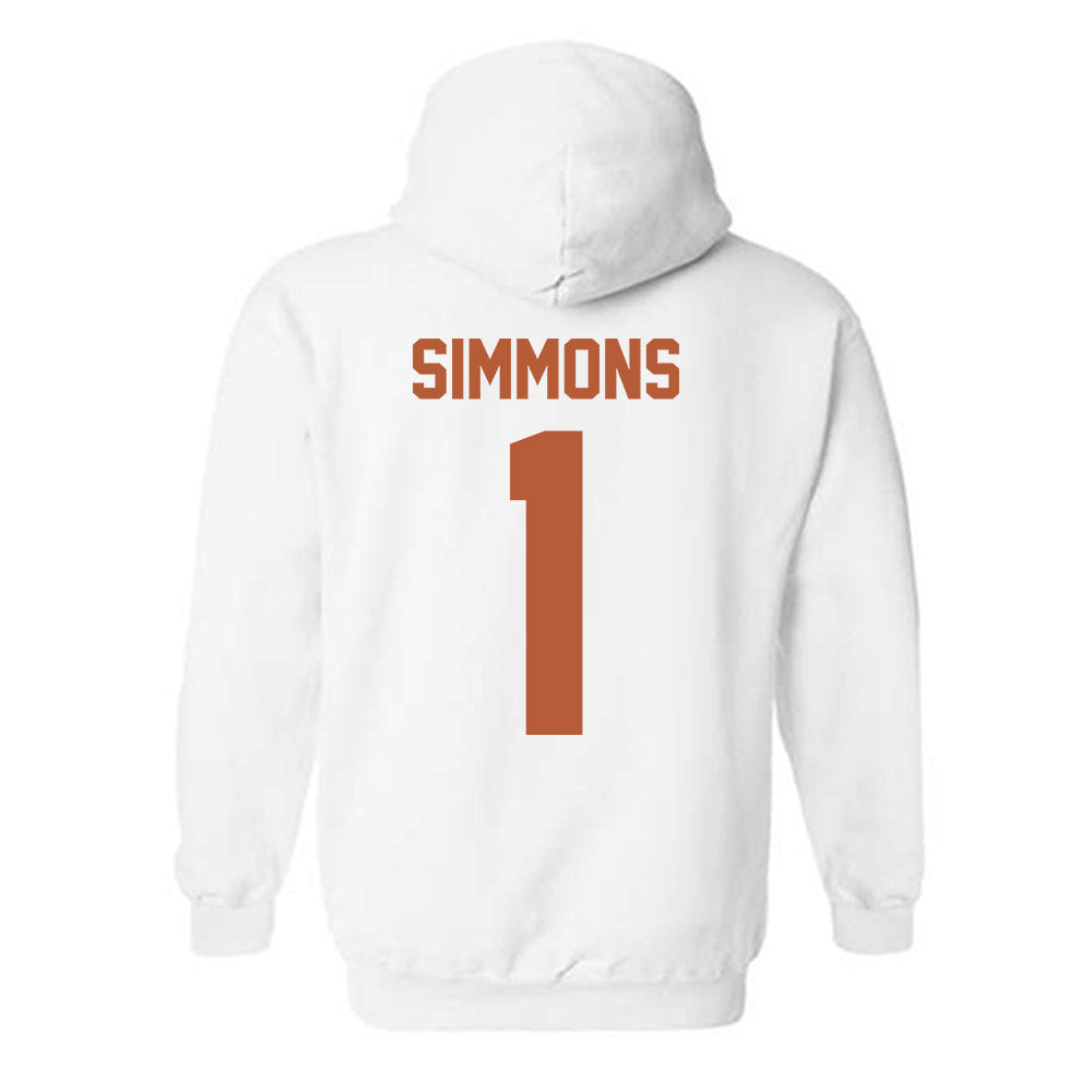 Texas - NCAA Football : Colin Simmons - Classic Shersey Hooded Sweatshirt-1