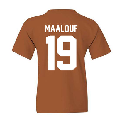 Texas - NCAA Women's Soccer : Rosa Maalouf - Horns Up! Youth T-Shirt-2