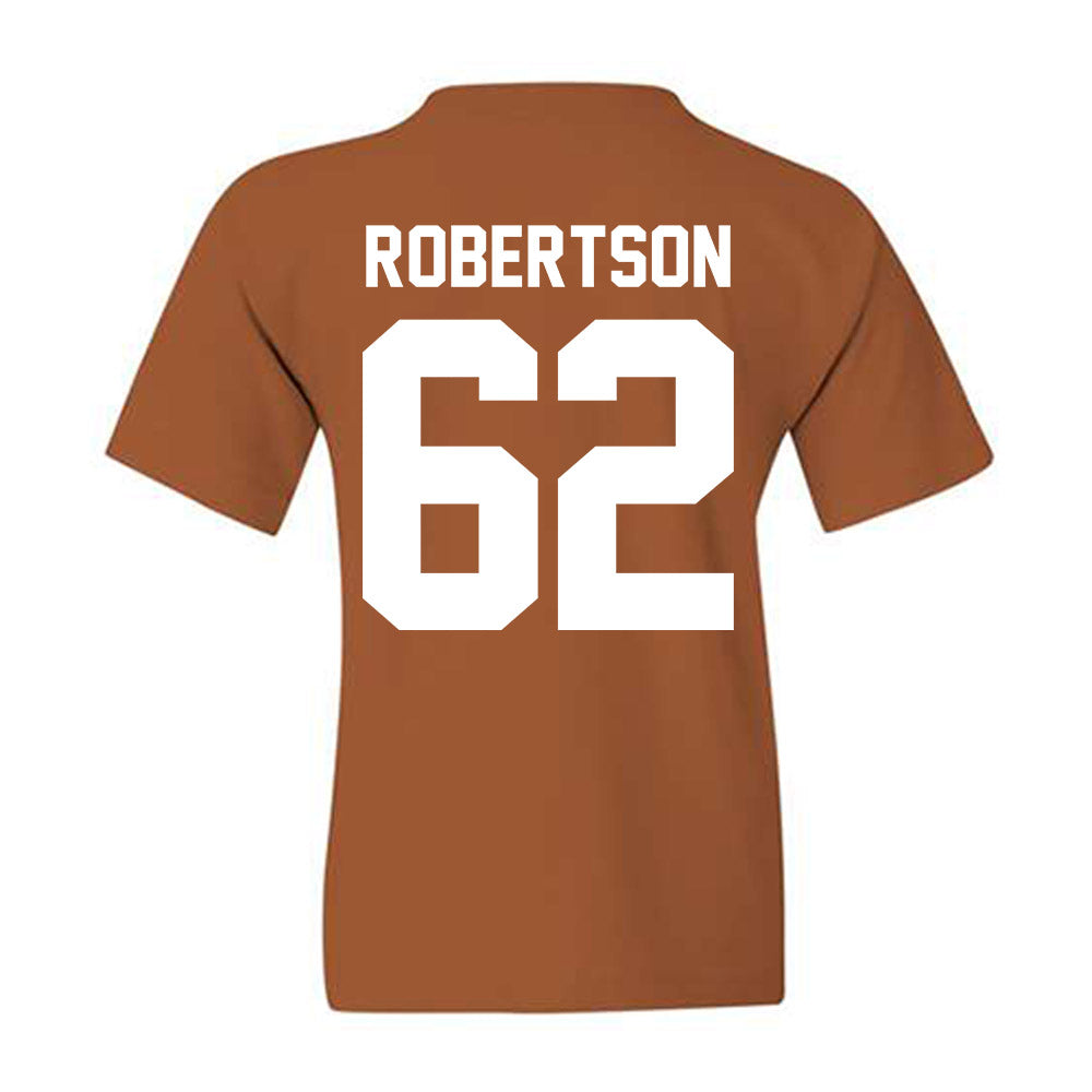 Texas - NCAA Football : Connor Robertson - Horns Up! Youth T-Shirt-2