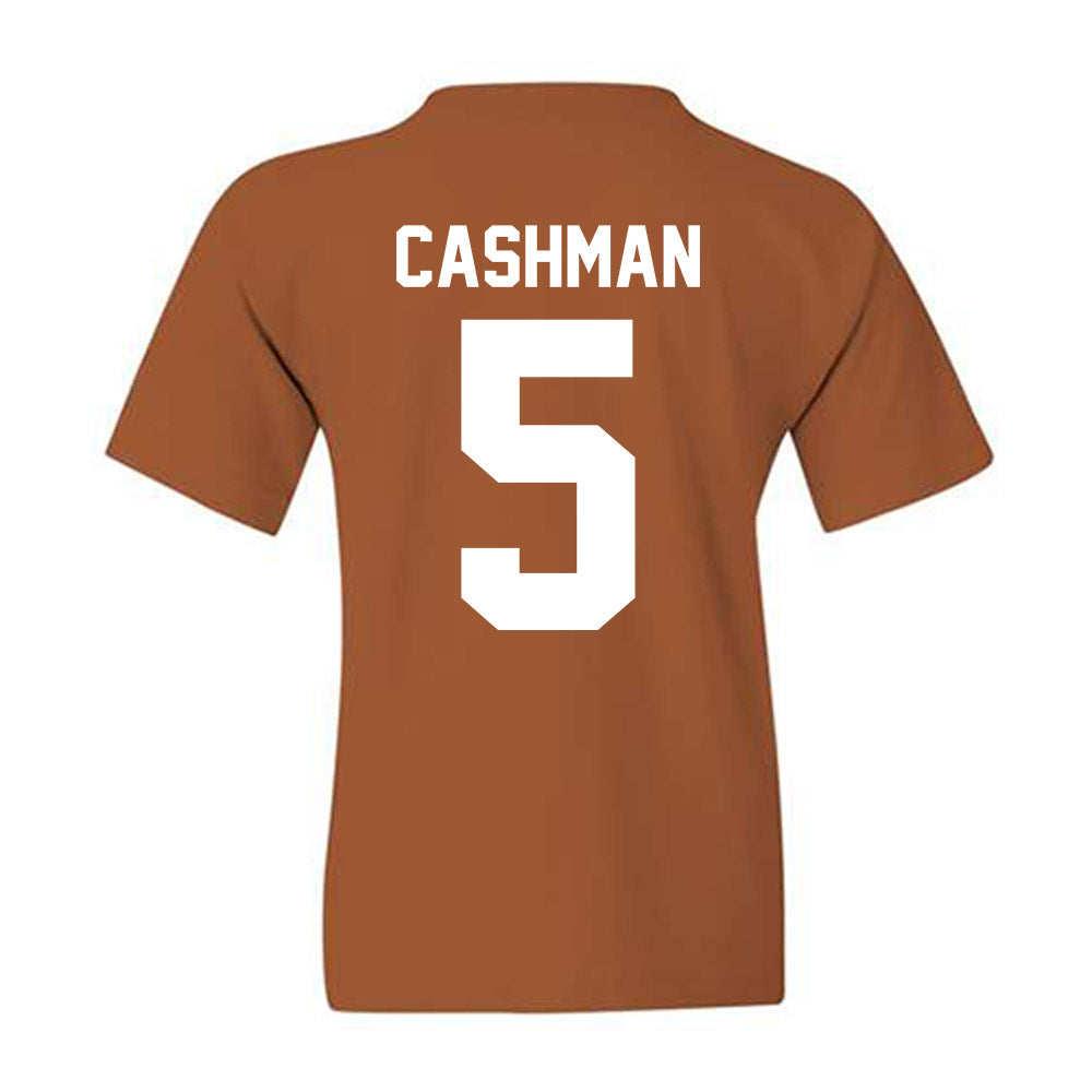 Texas - NCAA Women's Soccer : Ava Cashman - Horns Up! Youth T-Shirt-2