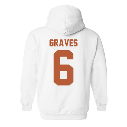 Texas - NCAA Women's Basketball : Sarah Graves - Horns Up! Hooded Sweatshirt-1