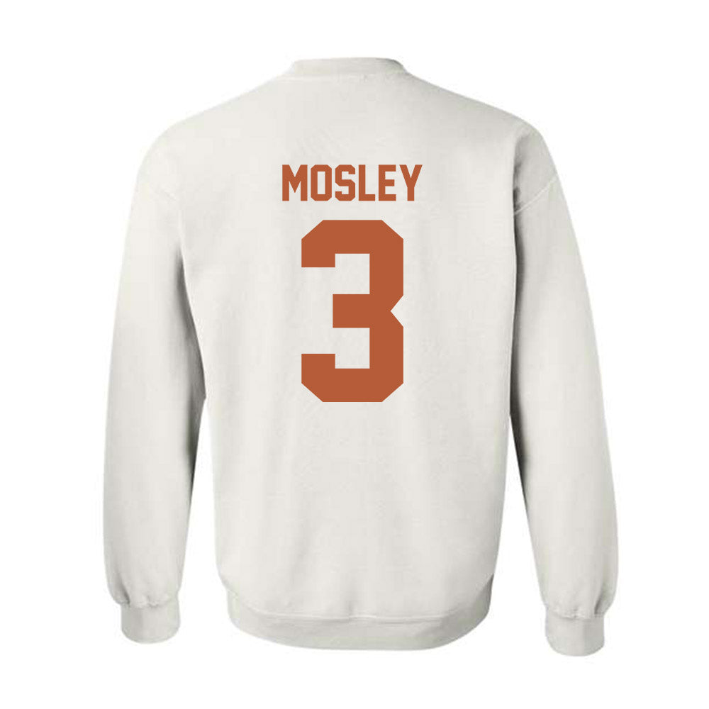Texas - NCAA Football : Emmett Mosley - Horns Up! Crewneck Sweatshirt-1