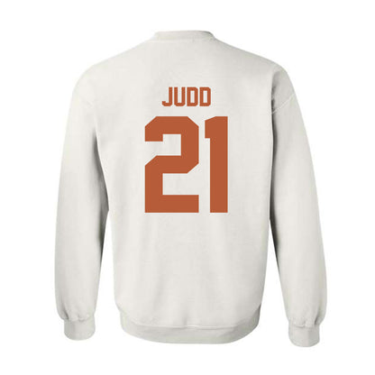 Texas - NCAA Women's Basketball : Ashton Judd - Horns Up! Crewneck Sweatshirt-1