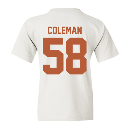 Texas - NCAA Football : Devin Coleman - Horns Up! Youth T-Shirt-3
