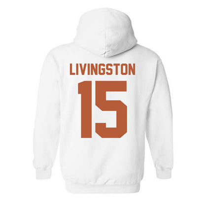 Texas - NCAA Baseball : Josh Livingston - Horns Up! Hooded Sweatshirt-1