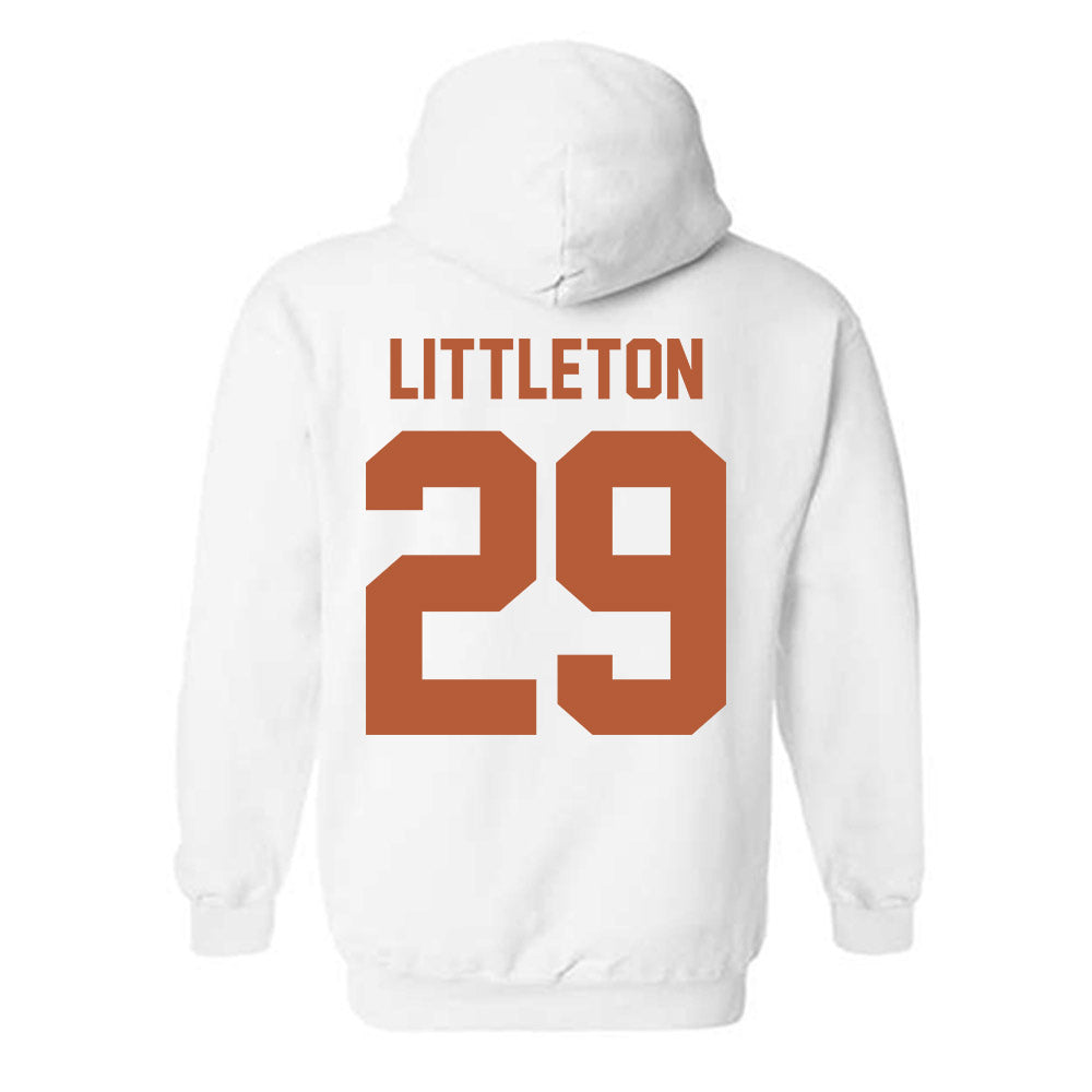 Texas - NCAA Football : Graceson Littleton - Horns Up! Hooded Sweatshirt-1
