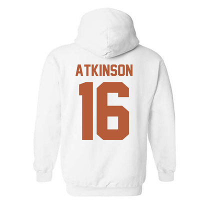 Texas - NCAA Football : Tyler Atkinson - Horns Up! Hooded Sweatshirt-1