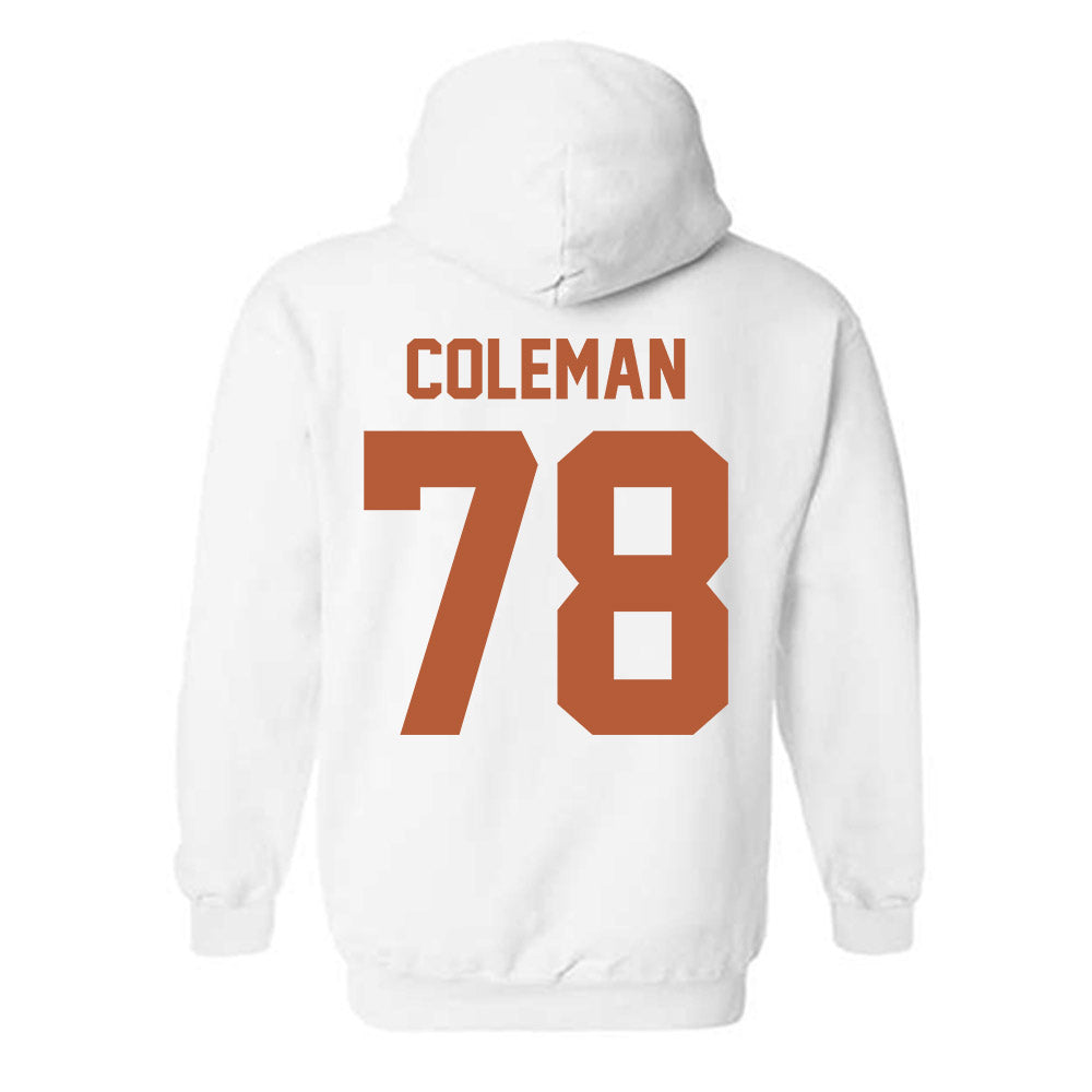 Texas - NCAA Football : Jordan Coleman - Horns Up! Hooded Sweatshirt-1