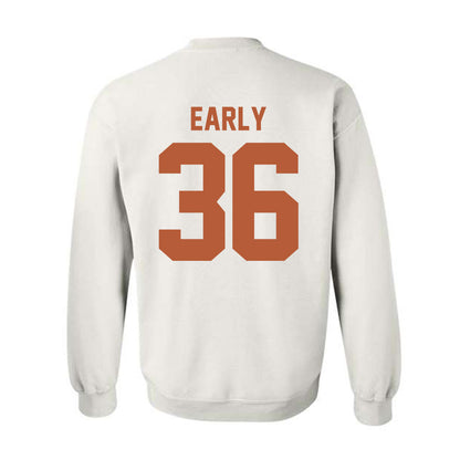 Texas - NCAA Baseball : Callum Early - Horns Up! Crewneck Sweatshirt-1