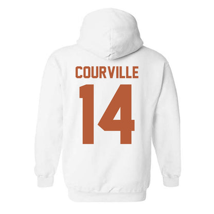 Texas - NCAA Baseball : Presley Courville - Horns Up! Hooded Sweatshirt-1
