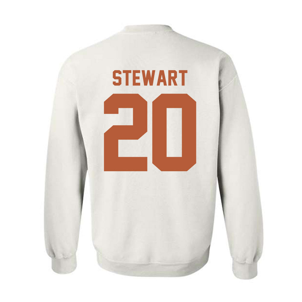 Texas - NCAA Softball : Katie Stewart - Horns Up! Crewneck Sweatshirt-1