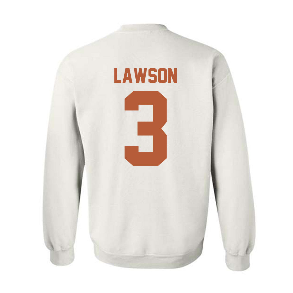 Texas - NCAA Softball : MaTaia Lawson - Horns Up! Crewneck Sweatshirt-1