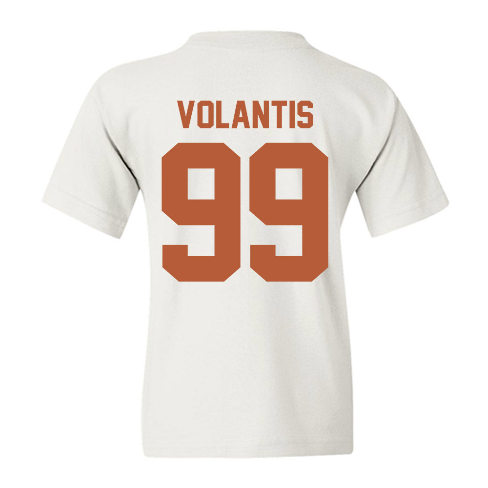 Texas - NCAA Baseball : Dylan Volantis - Horns Up! Youth T-Shirt-3