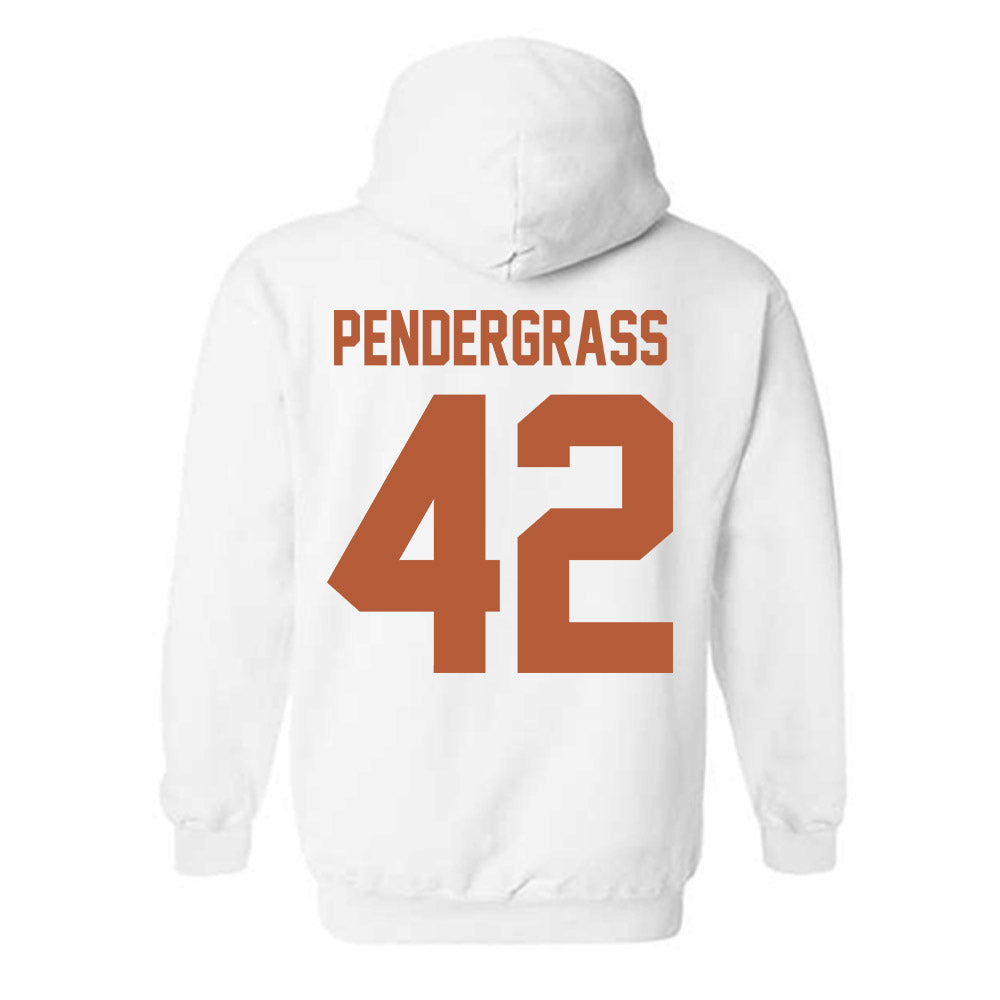 Texas - NCAA Baseball : Dariyan Pendergrass - Horns Up! Hooded Sweatshirt-1