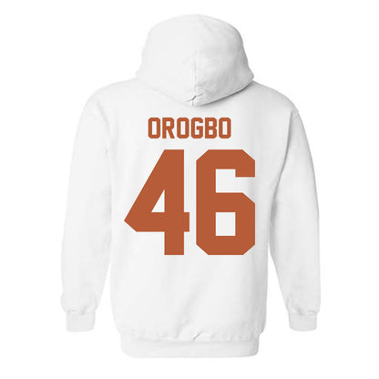 Texas - NCAA Football : Smith Orogbo - Horns Up! Hooded Sweatshirt-1
