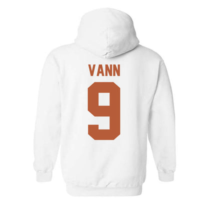 Texas - NCAA Women's Basketball : Zya Vann - Horns Up! Hooded Sweatshirt-1